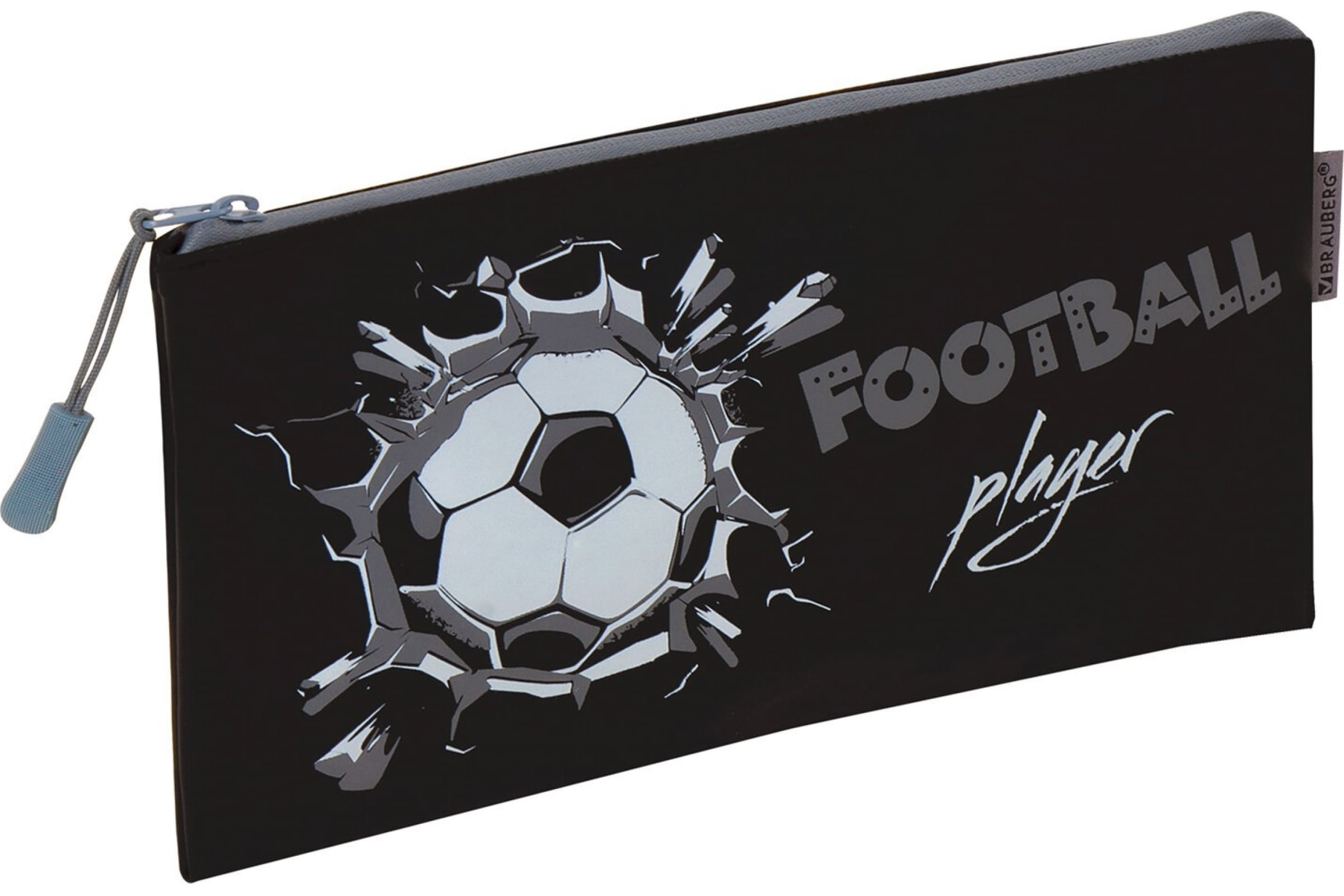

Brauberg мягкий, водонепроницаемая молния, формат А6, Football, 22х12 см, Черный, мягкий, водонепроницаемая молния, формат А6, Football, 22х12 см