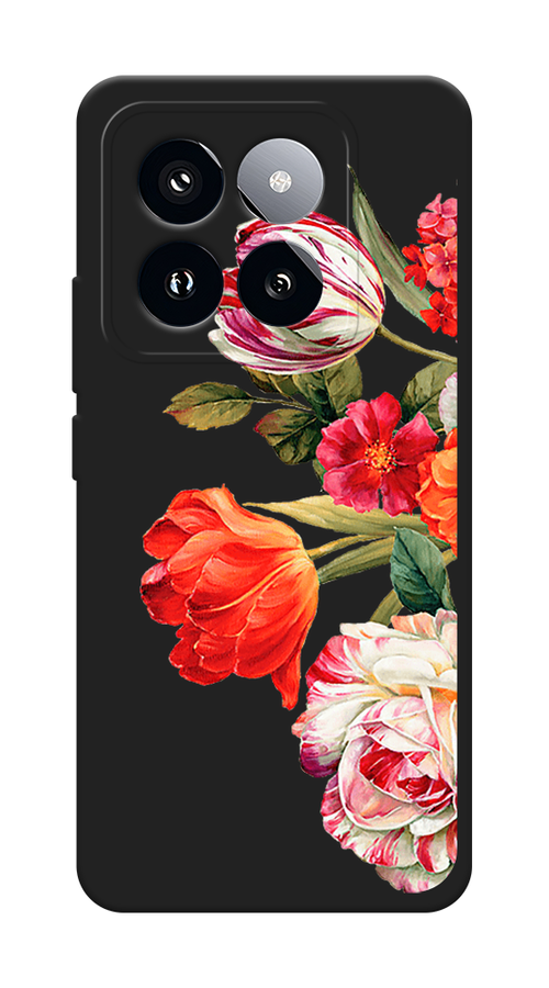 

Чехол Awog на Xiaomi 14 Pro "Весенний букет", Красный;розовый;зеленый, 320452-1