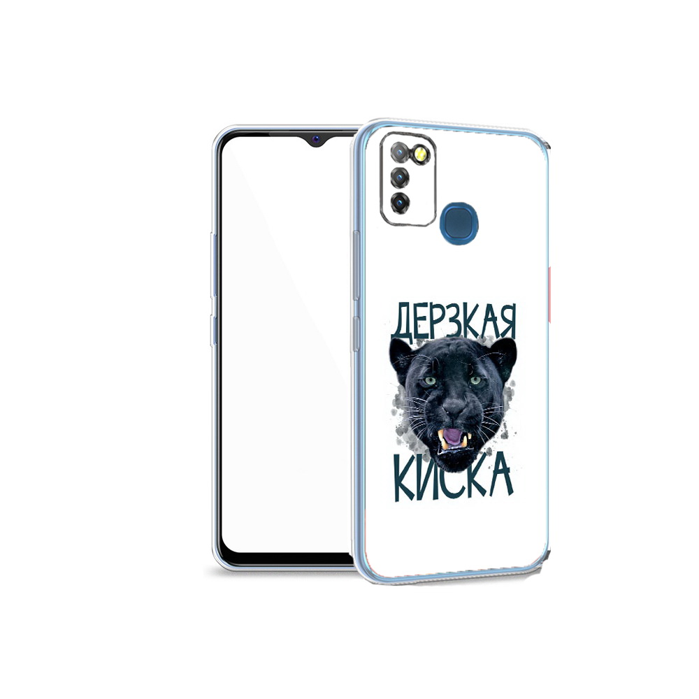 

Чехол MyPads Tocco для Infinix Hot 10 Lite дерзкая киска, Прозрачный, Tocco