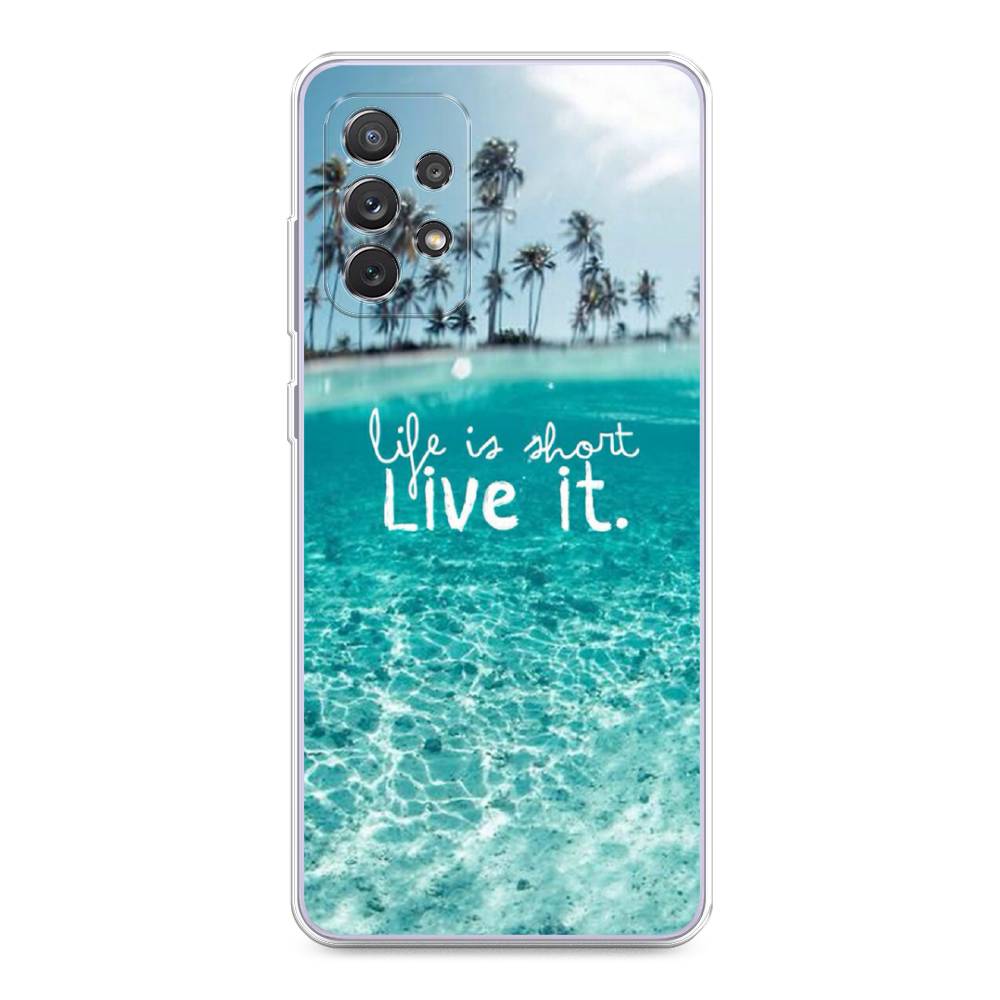 

Чехол Awog на Samsung Galaxy A73 / Самсунг A73 "Live it", Розовый, 2104650-7