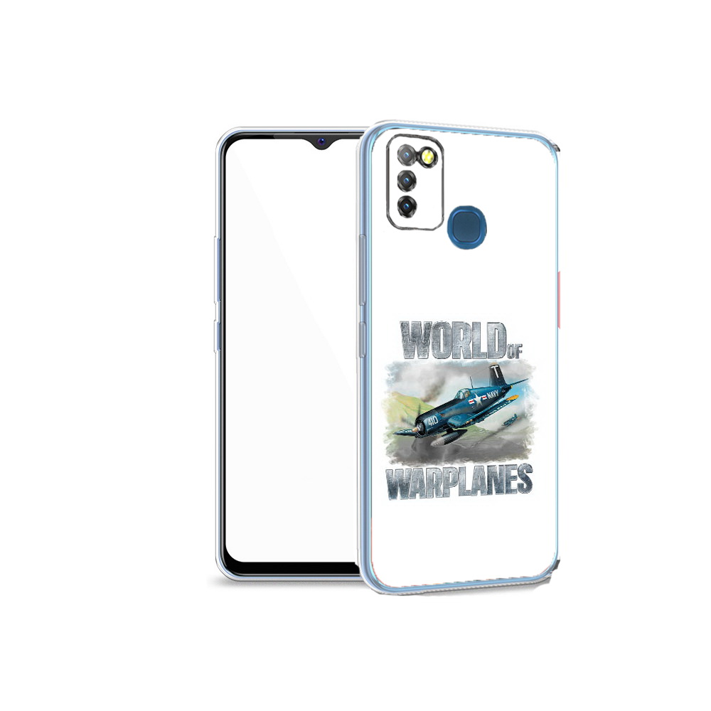

Чехол MyPads Tocco для Infinix Hot 10 Lite Боевой самолет, Прозрачный, Tocco