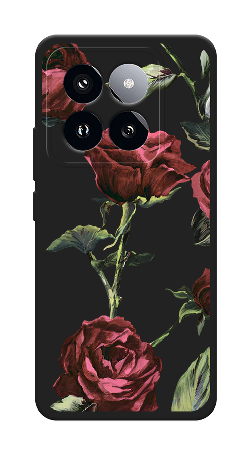 

Чехол Awog на Xiaomi 14 Pro "Бордовые розы фон", Бордовый, 320452-1