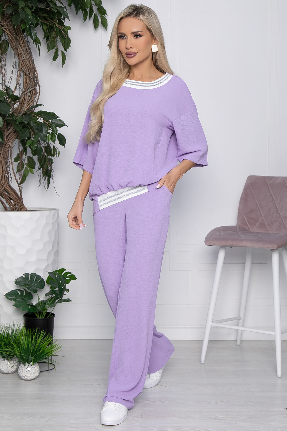 

Костюм женский LT Collection Римини фиолетовый 52 RU, Римини