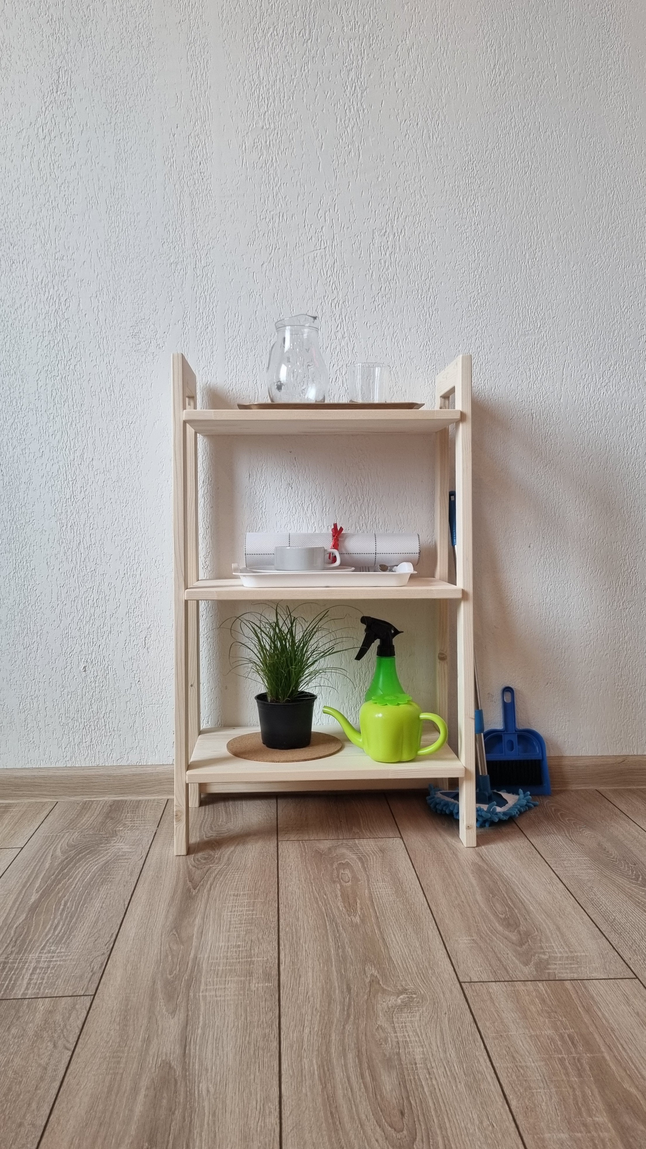 Стеллаж для игрушек Rokkoly Вааса 3 45 см, натуральный