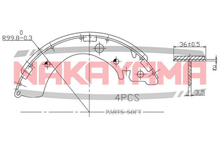 

Hs7244Ny Колодки Тормозные Барабанные Задние Honda Civic 1.6 94- NAKAYAMA HS7244NY
