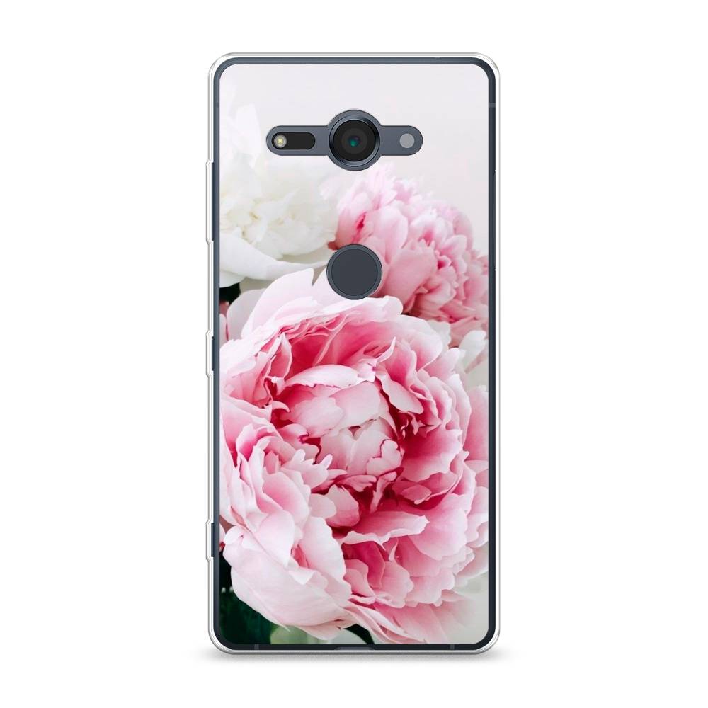 

Чехол для Sony Xperia XZ2 Compact "Розовые и белые пионы", Розовый;белый, 52950-2