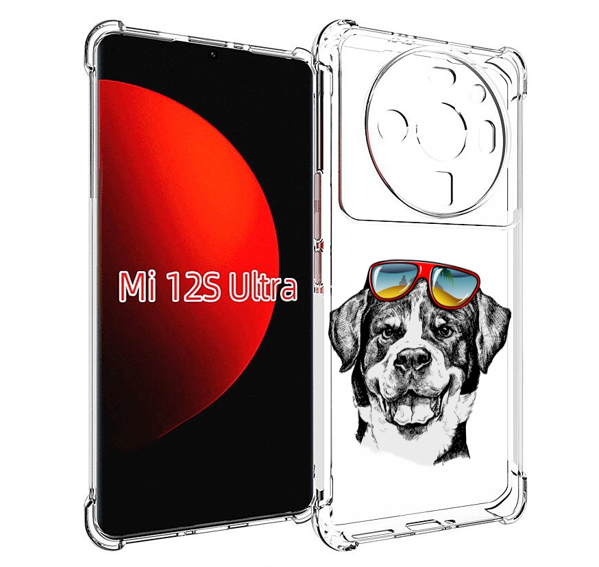 

Чехол MyPads счастливая собака для Xiaomi 12S Ultra, Прозрачный, Tocco