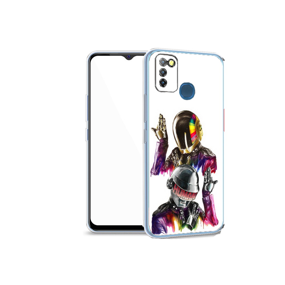 

Чехол MyPads Tocco для Infinix Hot 10 Lite диско космонавты, Прозрачный, Tocco