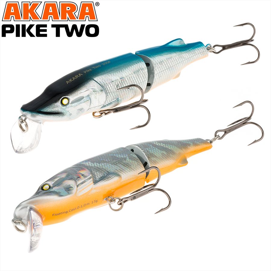 

Воблер Akara Pike Two 100F 17 гр 3/5 oz 3,9 in A82, Разноцветный, Pike Two