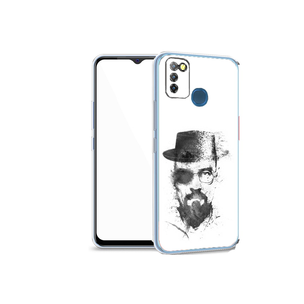 

Чехол MyPads Tocco для Infinix Hot 10 Lite загадочный человек, Прозрачный, Tocco