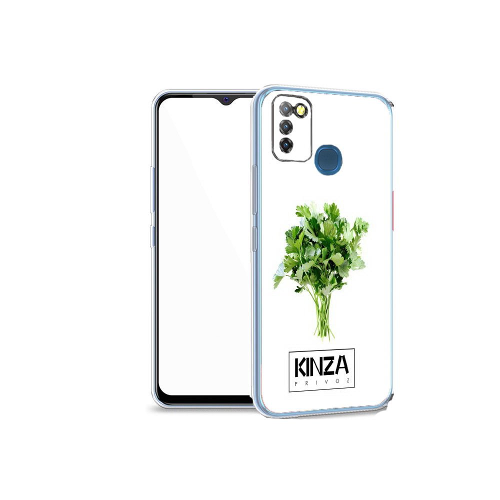 

Чехол MyPads Tocco для Infinix Hot 10 Lite Бренд Кинза, Прозрачный, Tocco