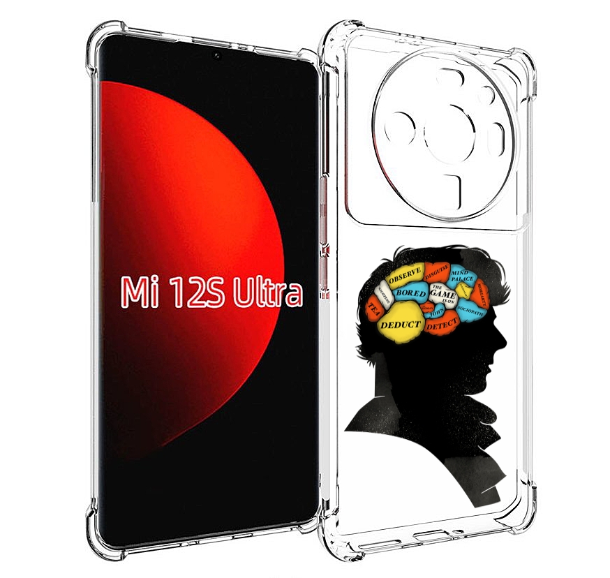 

Чехол MyPads темный рисунок для Xiaomi 12S Ultra, Прозрачный, Tocco