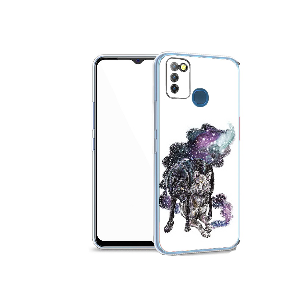 

Чехол MyPads Tocco для Infinix Hot 10 Lite звездные волки, Прозрачный, Tocco