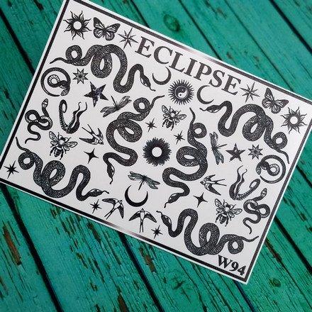 

Набор, Eclipse, Слайдер-дизайн для ногтей W №94, 2 шт.