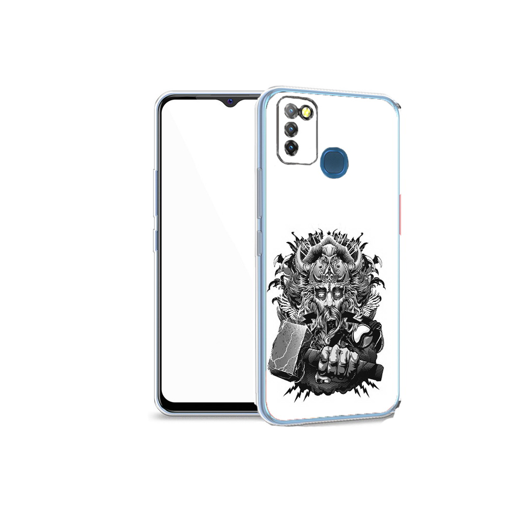 

Чехол MyPads Tocco для Infinix Hot 10 Lite злой тор, Прозрачный, Tocco