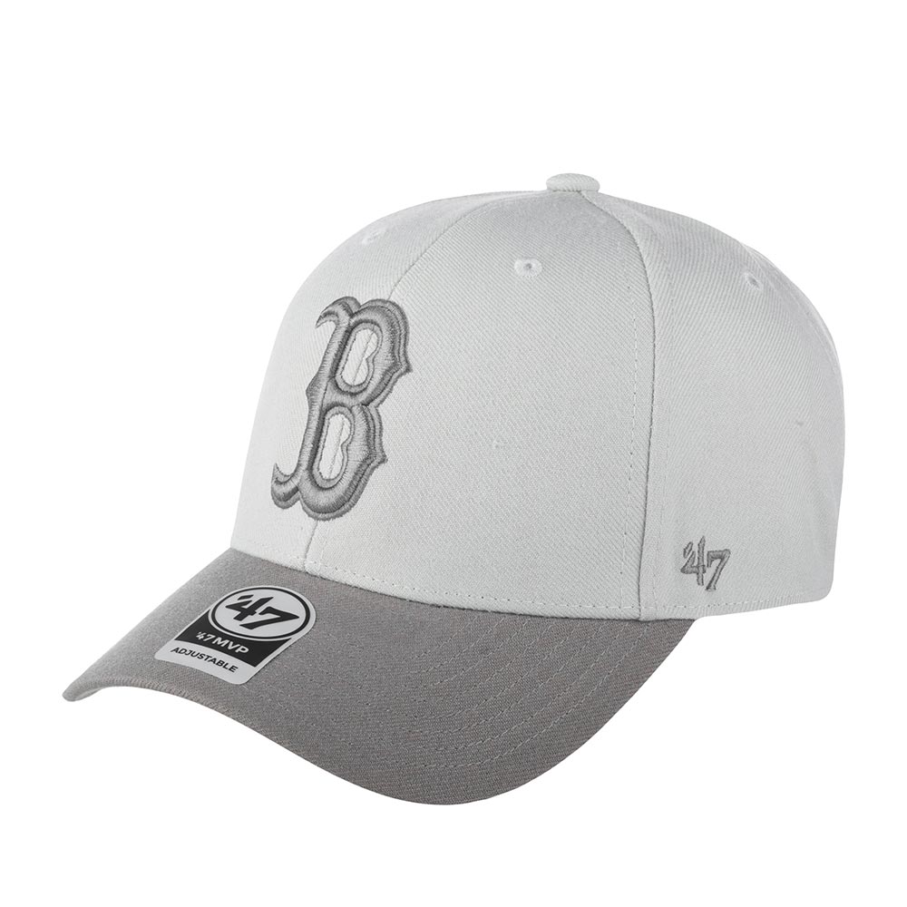 Бейсболка унисекс 47 BRAND B-MVPTT02WBV Boston Sox MLB серая, one size