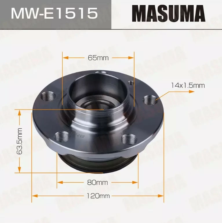 

Ступица колеса задняя с ABS Masuma MW-E1515