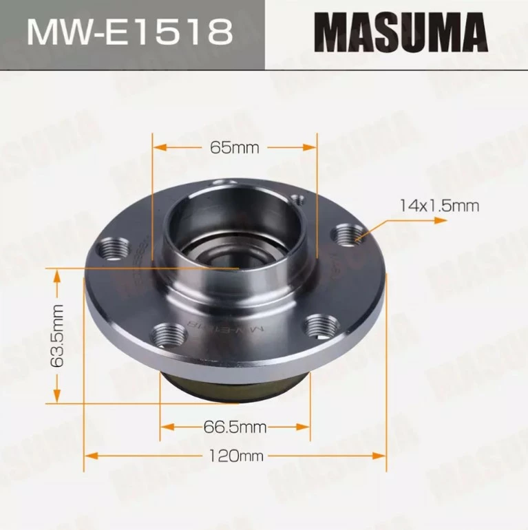 

Ступица колеса задняя с ABS Masuma MW-E1518