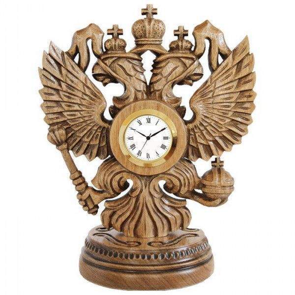 

Настольные часы Mikhail Moskvin Герб РФ (орех)