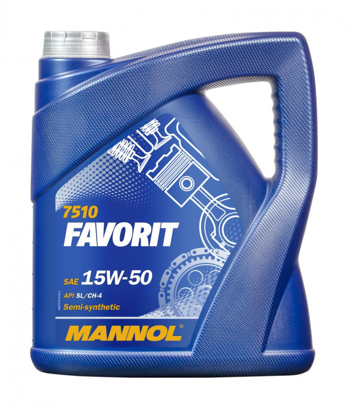 

Моторное масло полусинтетическое MANNOL FAVORIT 7510 15W-50 4 л.