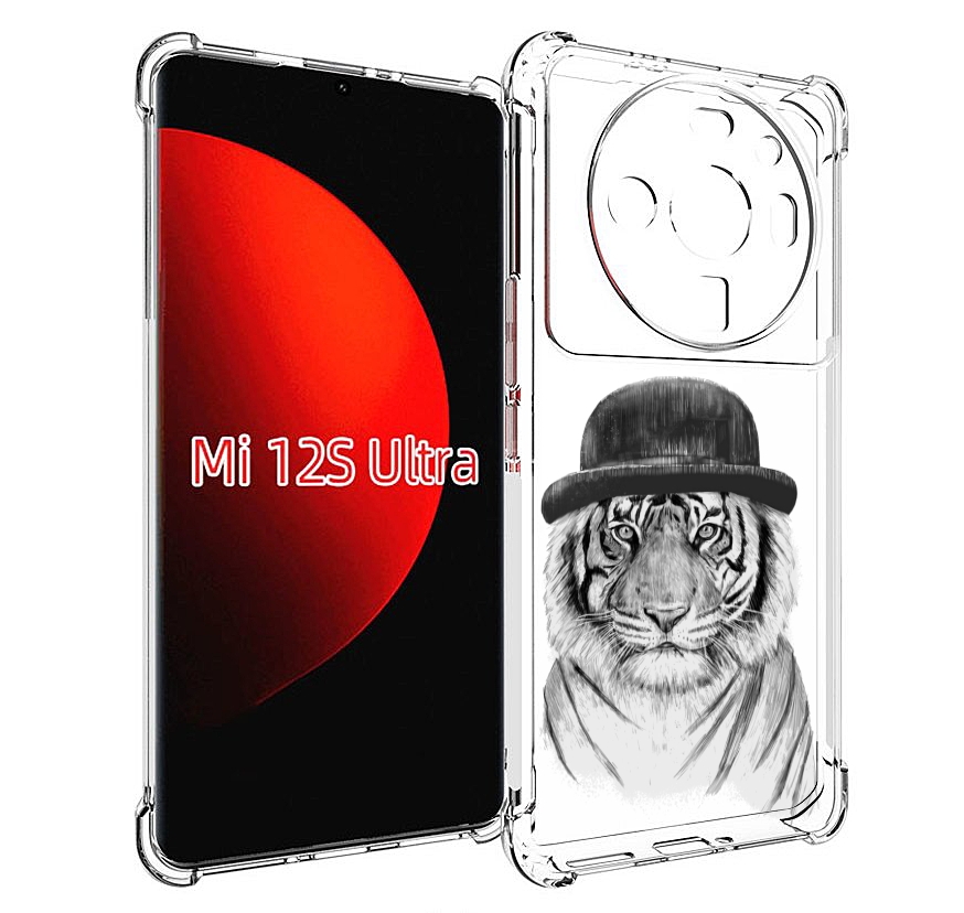 

Чехол MyPads тигр британец для Xiaomi 12S Ultra, Прозрачный, Tocco