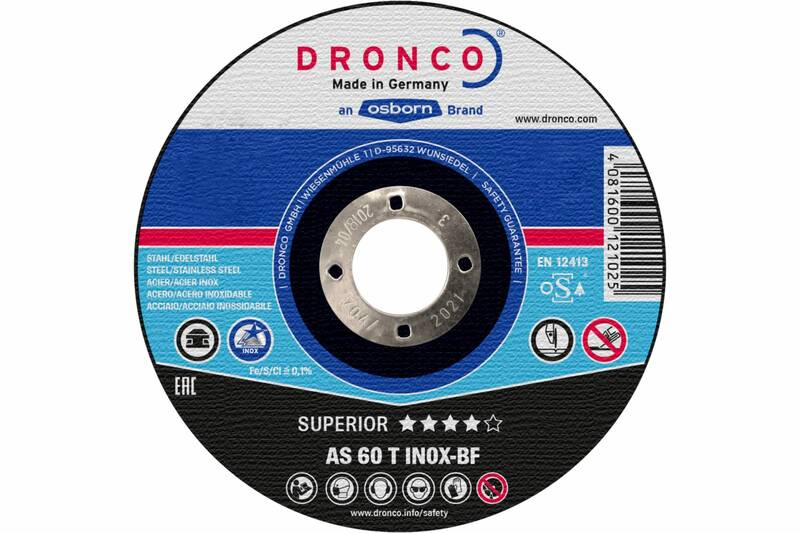 Диск отрезной по нержавейке DRONCO Superior AS60T INOX 1121240100