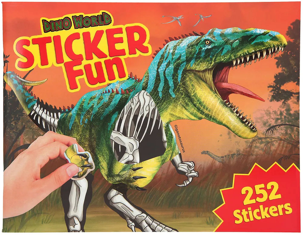 

Альбом для творчества с наклейками Depesche Dino World Sticker Fun Создай Динозавра