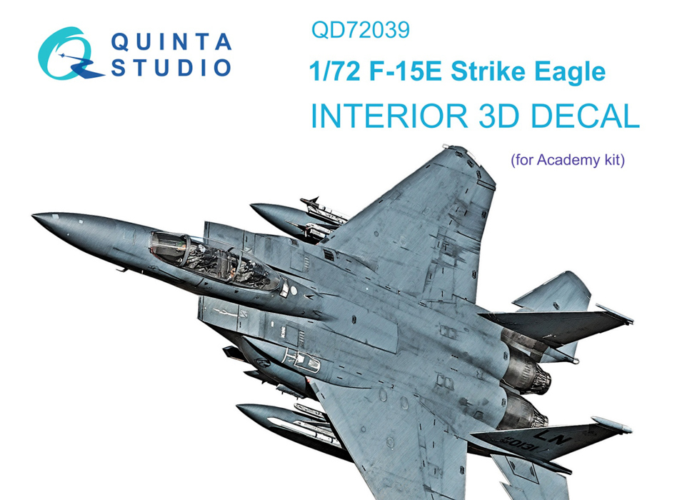 

QD72039 3D Декаль интерьера F-15E Academy, Цветной