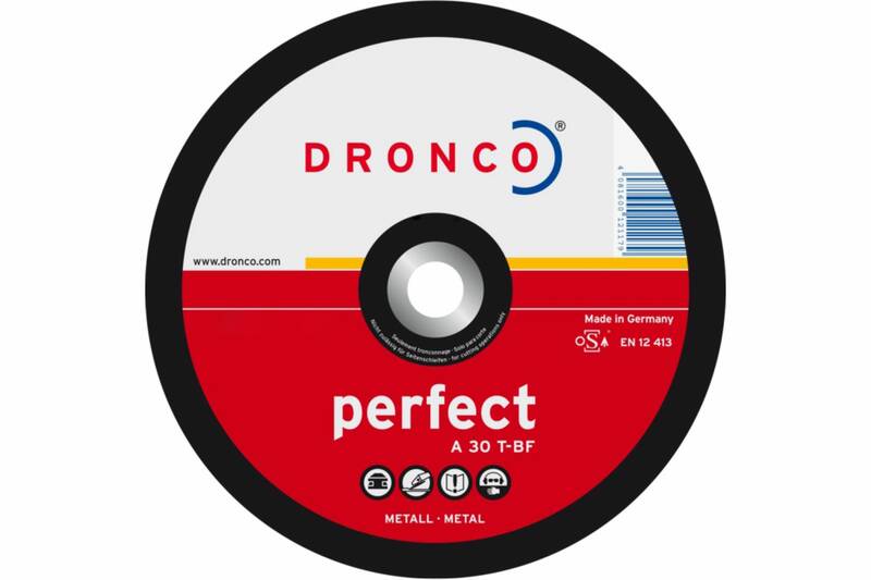 Диск шлифовальный по металлу Perfect A30T 180x6x22,23 Dronco 3186041100