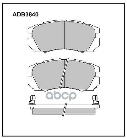 

Тормозные колодки ALLIED NIPPON дисковые ADB3840