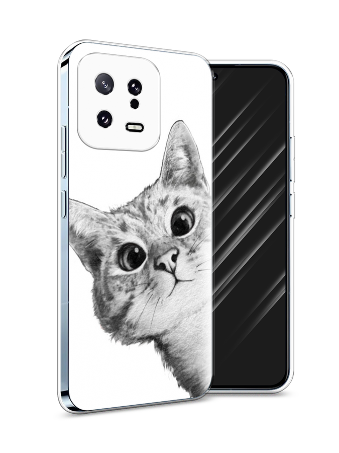 

Чехол Awog на Xiaomi 13 5G "Кот рисунок черно-белый", Черный, 317250-1