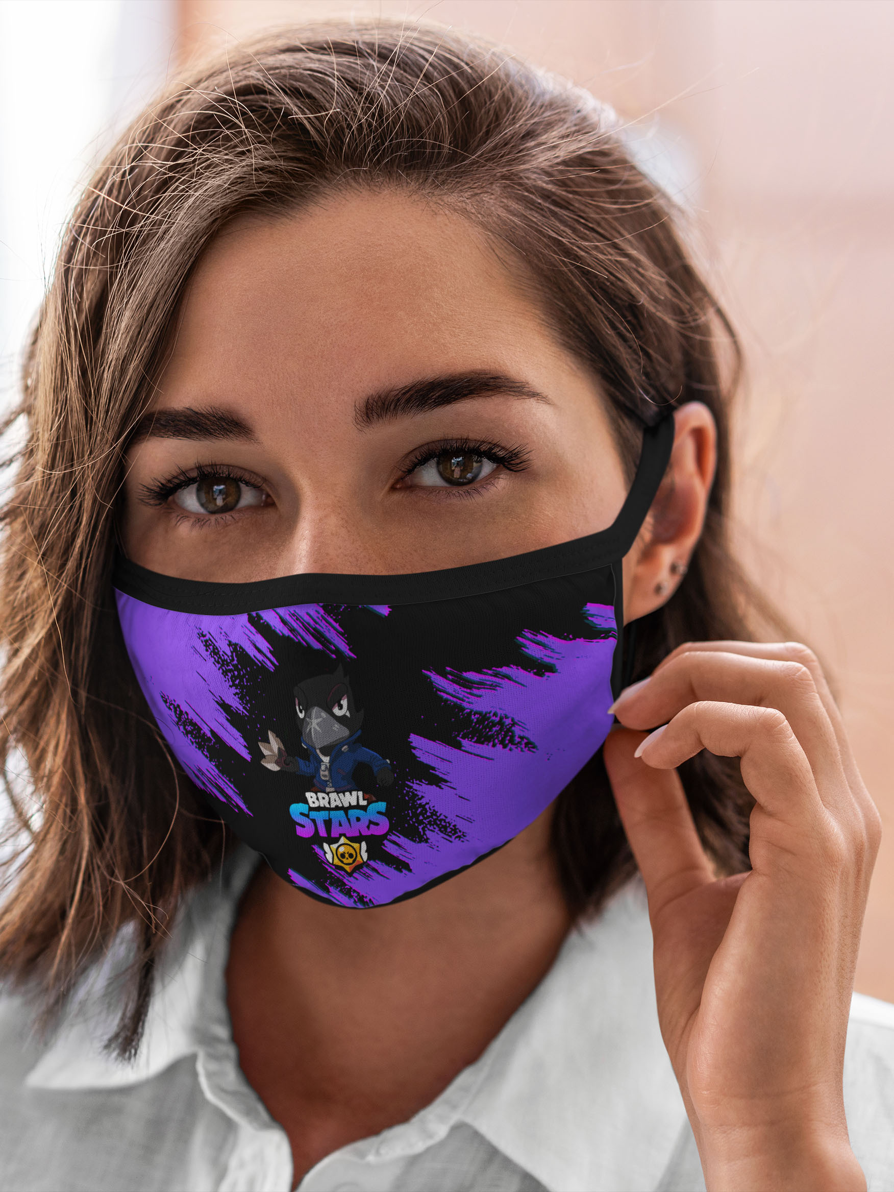 

Многоразовая маска унисекс Burnettie Brawl Stars Crow, Разноцветный, Brawl Stars Crow