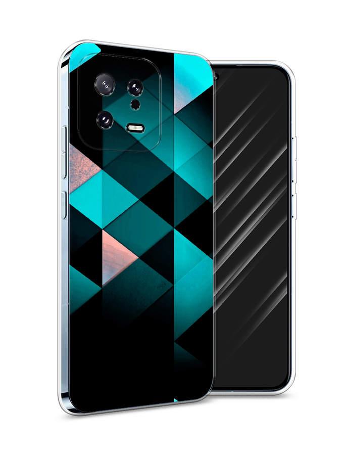

Чехол Awog на Xiaomi 13 5G "Геометрия 16", Голубой;черный, 317250-3