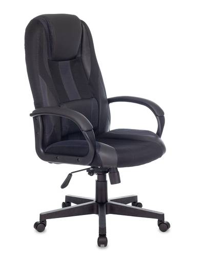 

Кресло игровое TopChairs ST-CYBER 9 черный/серый текстиль/эко.кожа крестовина пластик, ST-CYBER 9