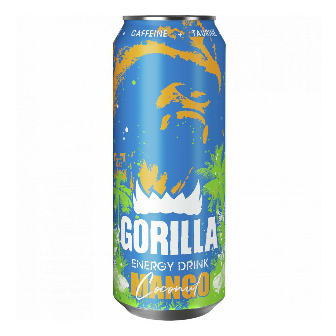 Энергетический напиток Gorilla манго-кокос газированный безалкогольный 450 мл