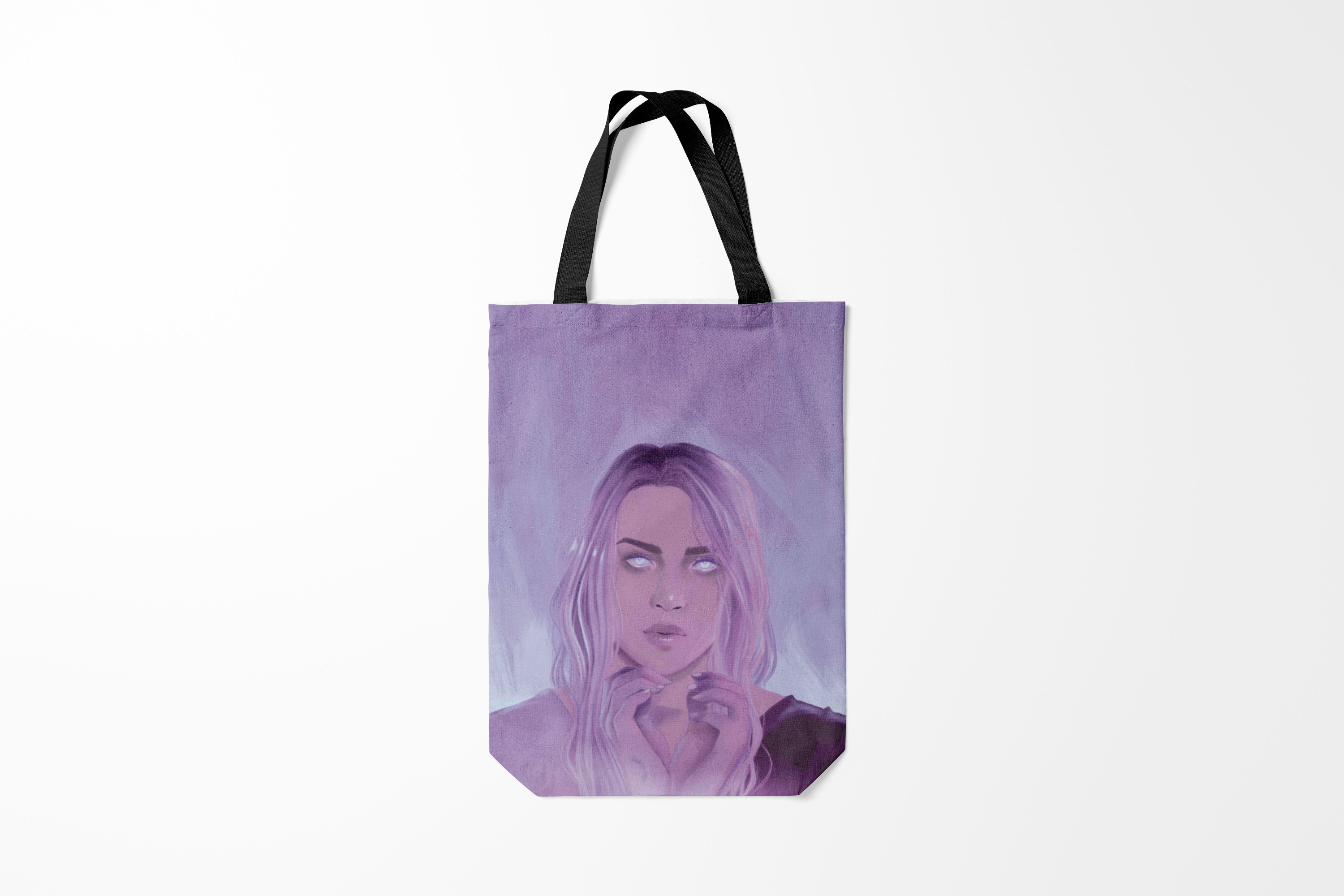 

Сумка шoппер унисекс Burnettie Billie Eilish Heart, фиолетовый, Billie Eilish Heart