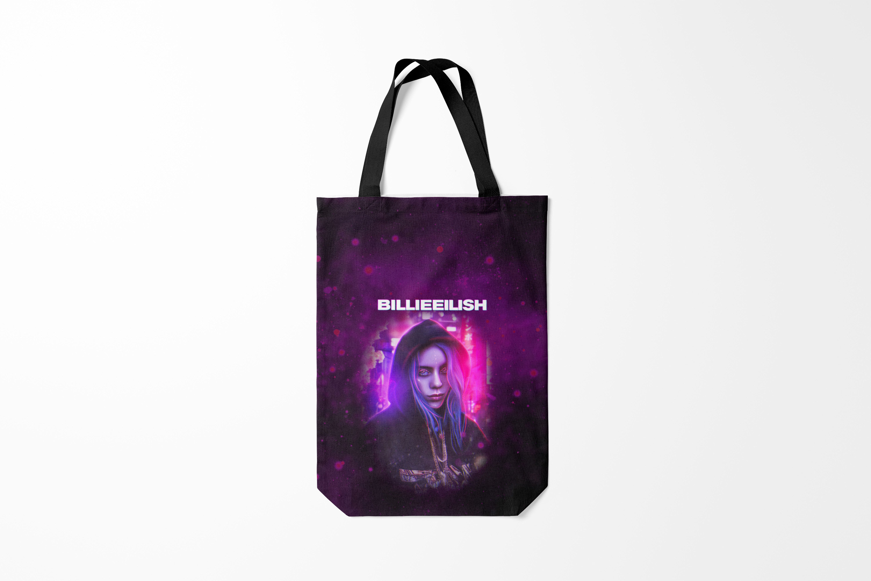 

Сумка шoппер унисекс Burnettie Billie Eilish GLITCH Z, фиолетовый, Billie Eilish GLITCH Z