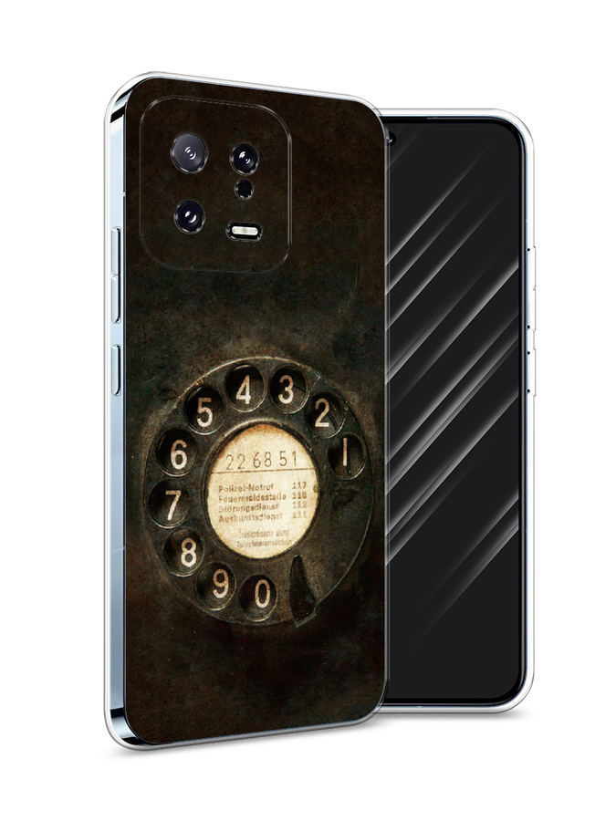 

Чехол Awog на Xiaomi 13 5G "Старинный телефон", Коричневый;бежевый;черный, 317250-5