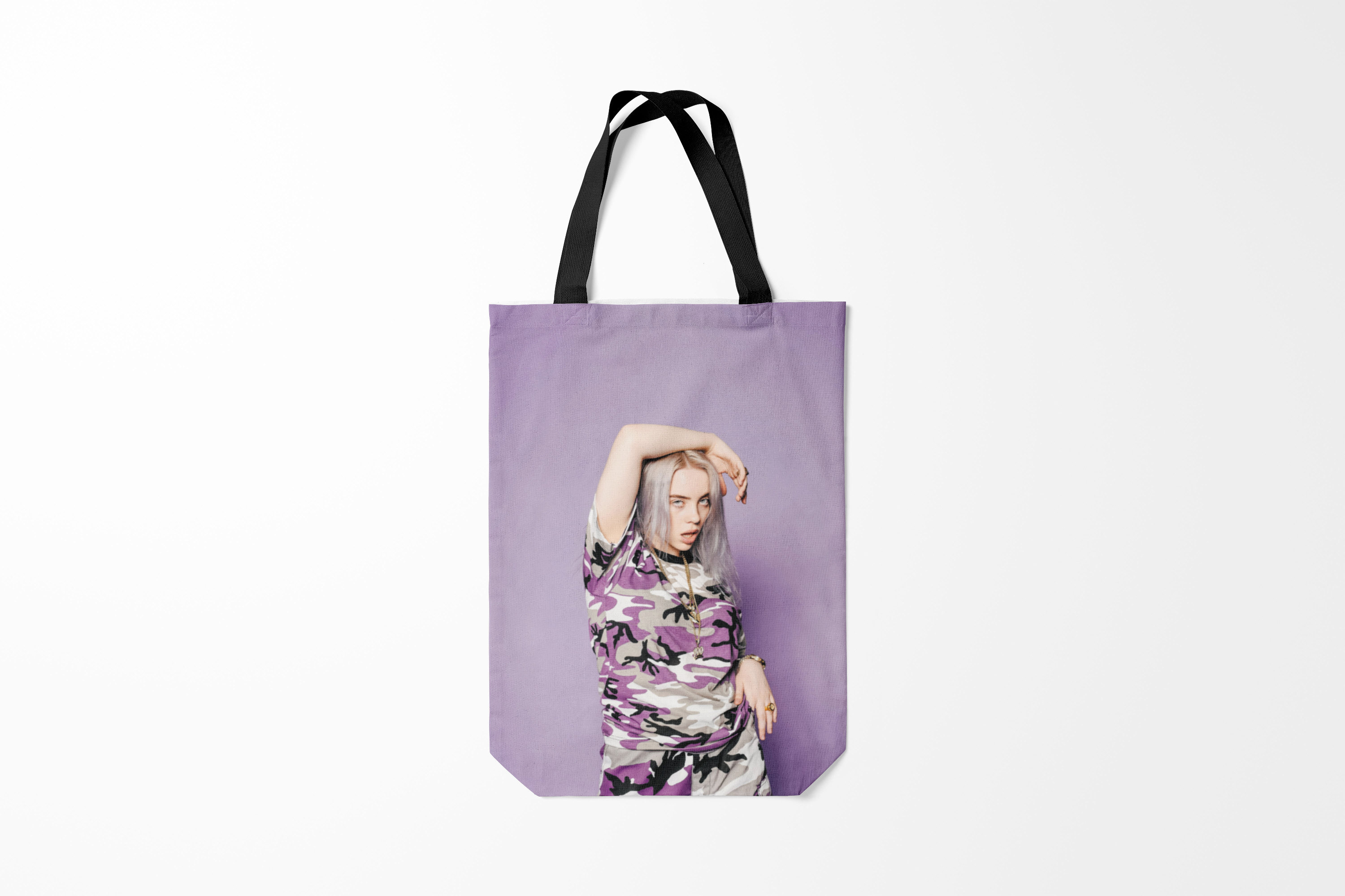 

Сумка шoппер унисекс Burnettie Billie Eilish, фиолетовый, Billie Eilish