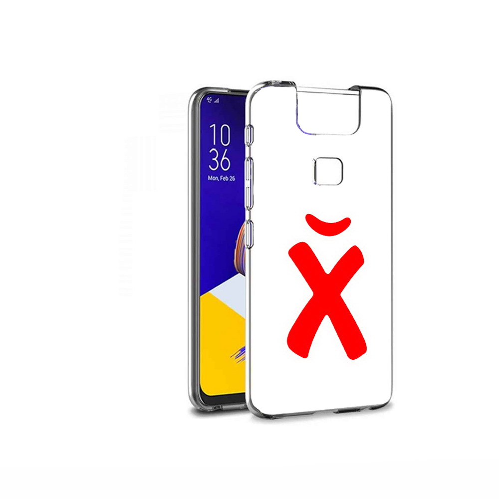 Чехол MyPads Tocco для Asus ZenFone 6 (ZS630KL) абстракция буква х