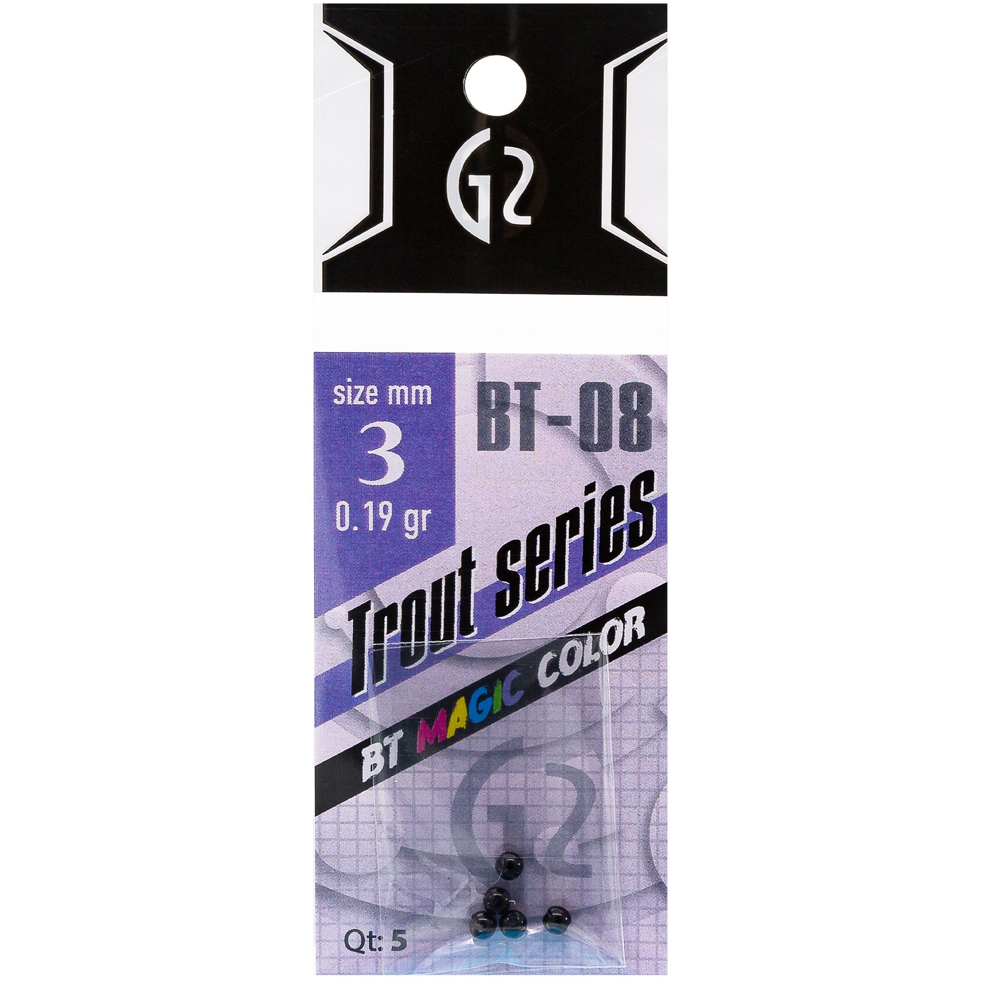 

Вольфрамовые грузила G2 Bt Magic Color 0.19 гр цвет Чёрный, 5 шт, Черный, Bt Magic Color