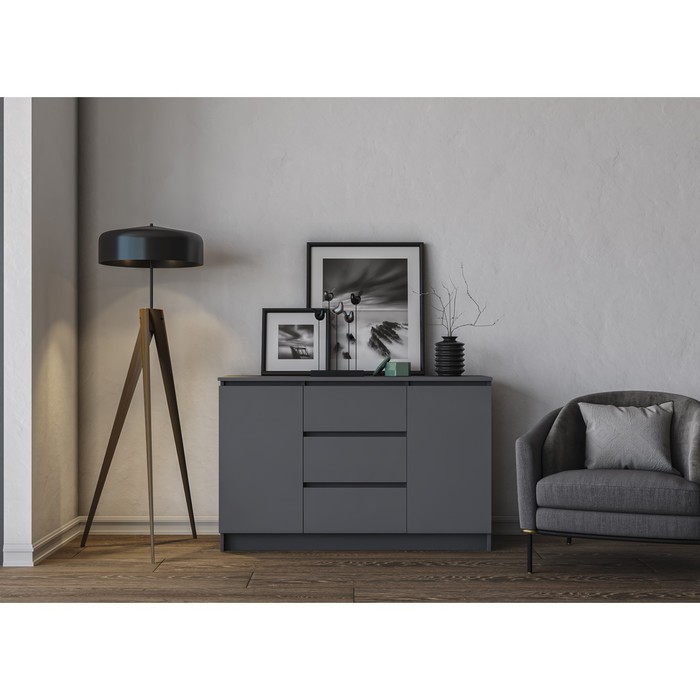 

Комод Мори 1204х404х770 графит