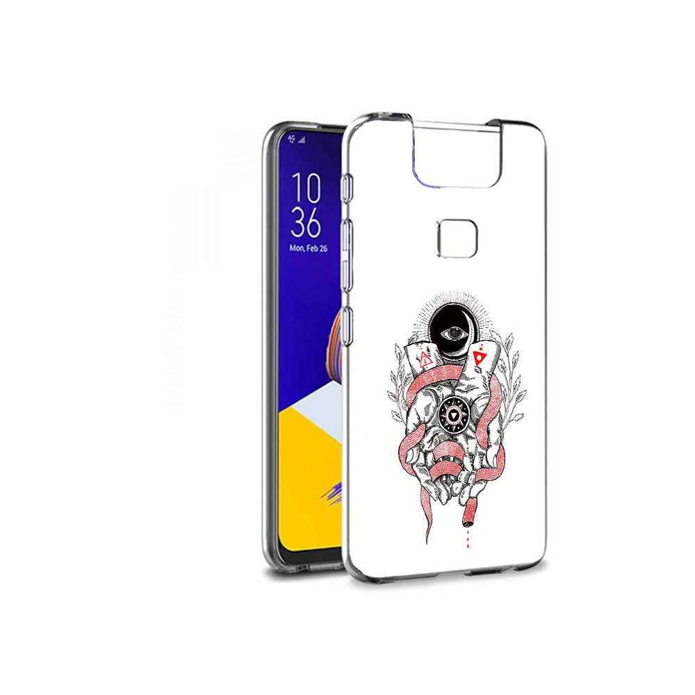 

Чехол MyPads Tocco для Asus ZenFone 6 (ZS630KL) абстрация связанные руки, Прозрачный, Tocco