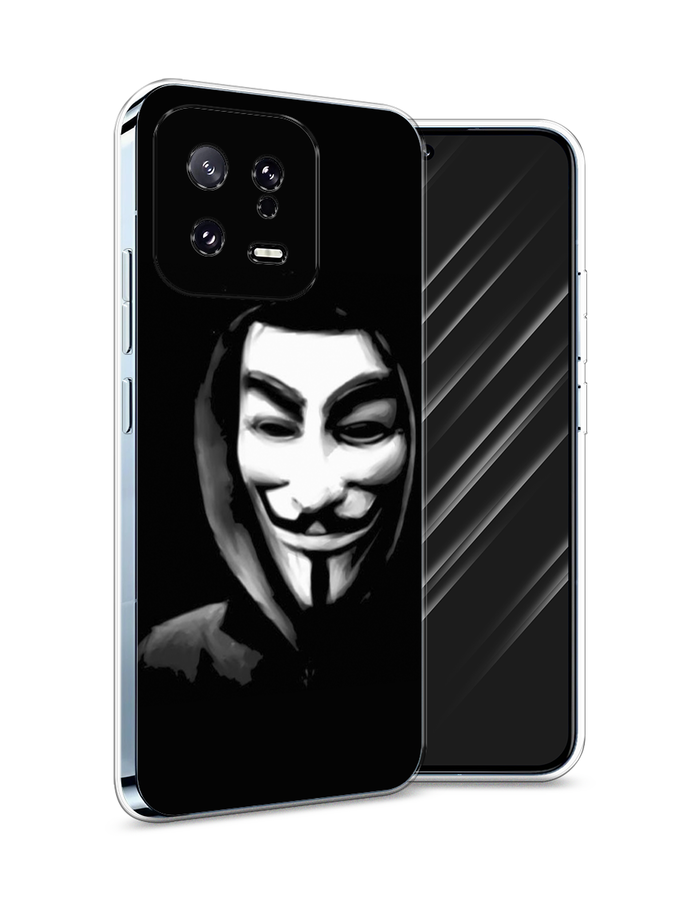 

Чехол Awog на Xiaomi 13 5G "Анонимус", Черный;серый;белый, 317250-5