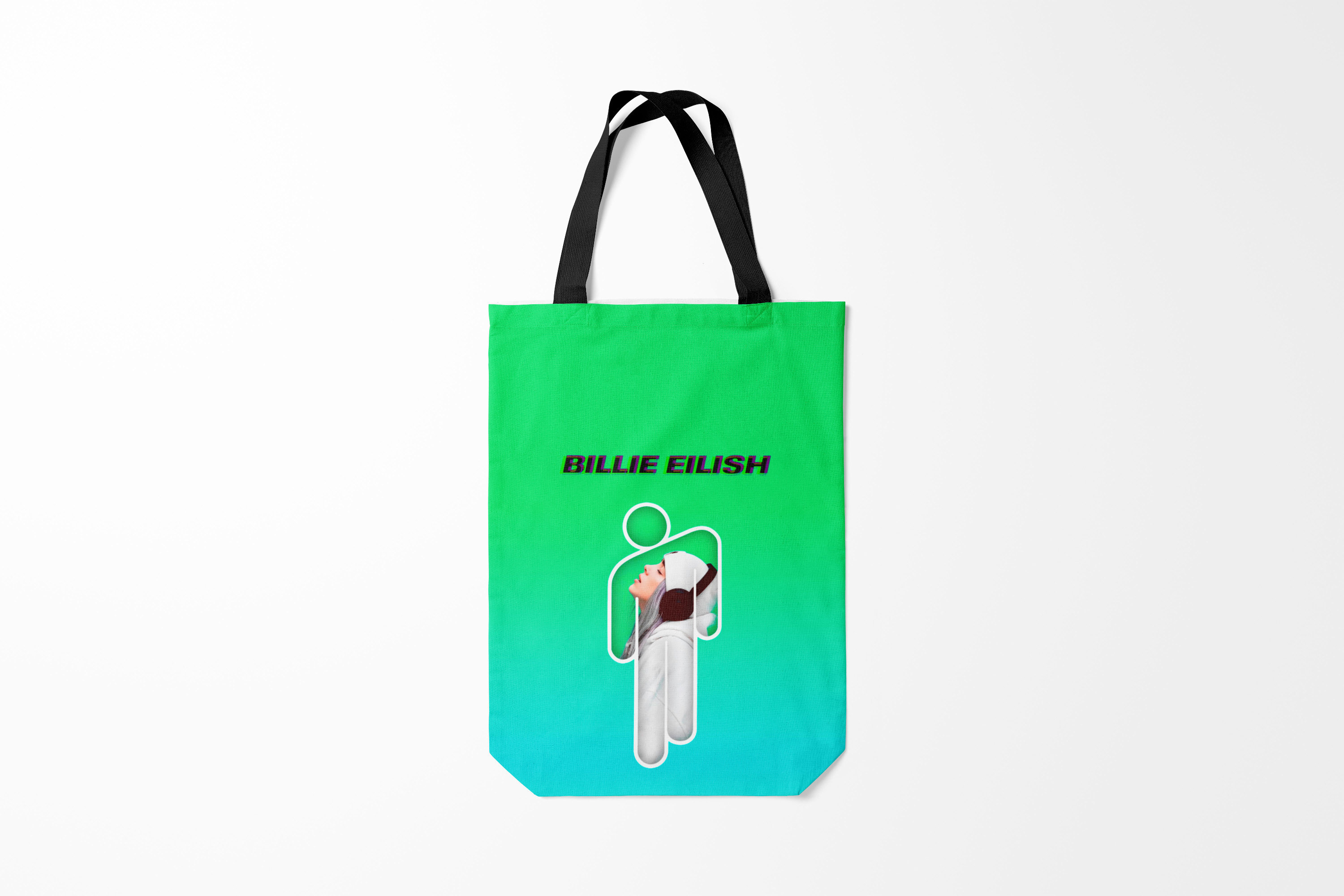 

Сумка шoппер унисекс Burnettie Billie Eilish, зеленый, Billie Eilish