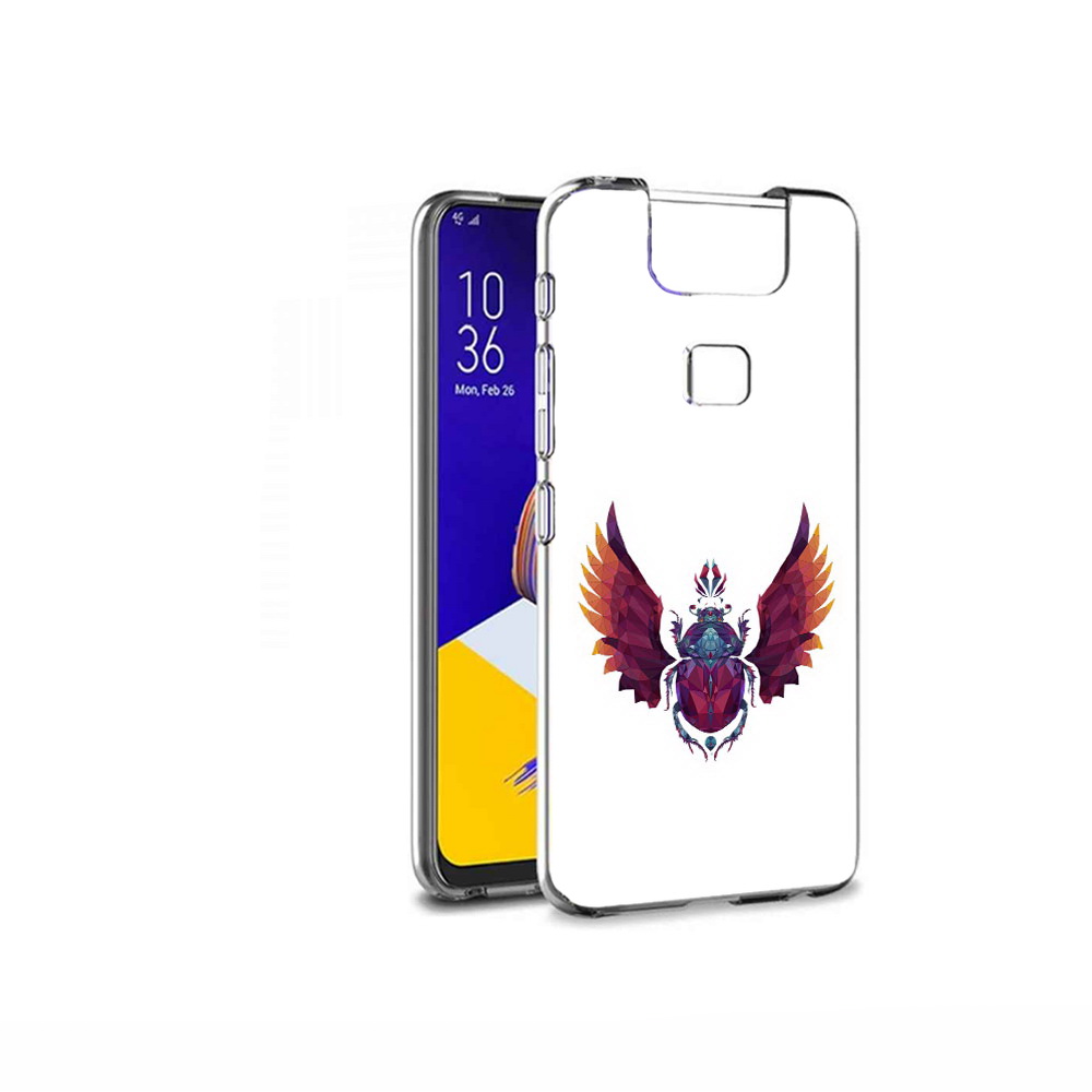 

Чехол MyPads Tocco для Asus ZenFone 6 (ZS630KL) алмазный скоробей, Прозрачный, Tocco