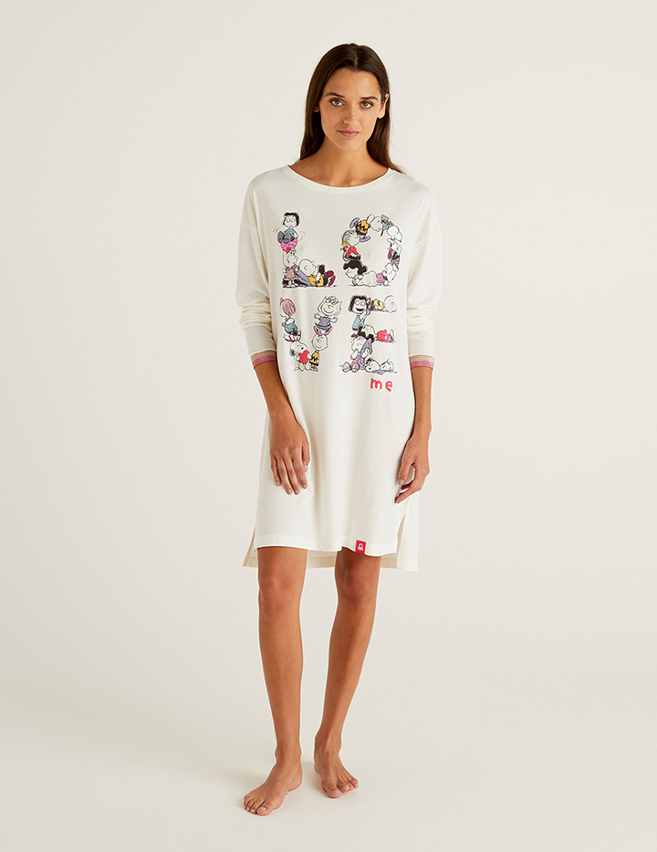 

Ночная сорочка женская United Colors of Benetton 21A_3Y5E3C254 бежевая S