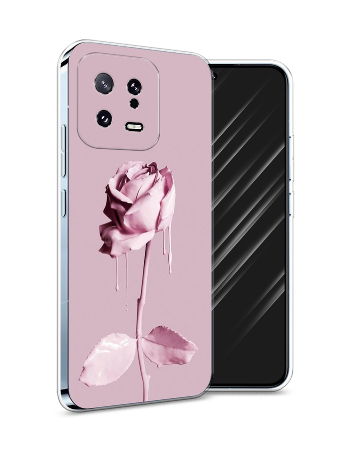 

Чехол Awog на Xiaomi 13 5G "Роза в краске", Белый;розовый, 317250-8