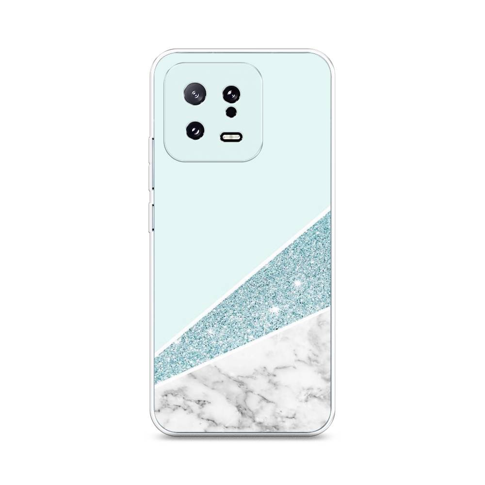 

Чехол Awog на Xiaomi 13 5G "Мрамор с голубыми блестками", Голубой;белый, 317250-3