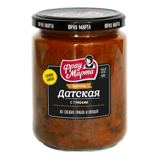 Закуска Фрау Марта Датская с грибами 420 г